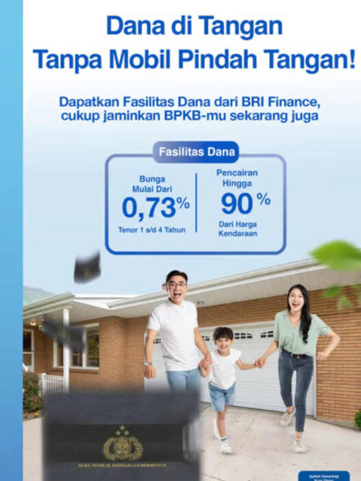 Dukung Kenyamanan Mobilitas, BRI Finance Tawarkan Fasilitas Dana yang Aman dan Fleksibel