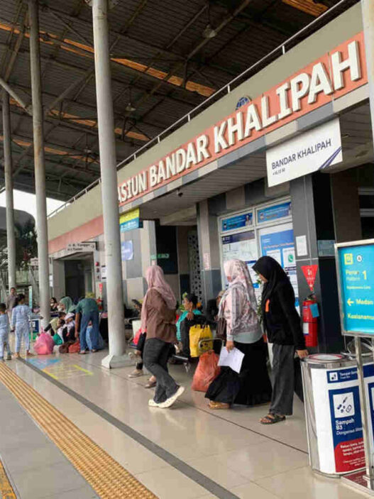 Semakin Diminati, Stasiun Bandar Khalipah Hubungkan Kereta Api Bandara hingga Bus Listrik