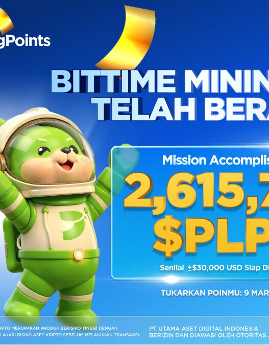 Bittime Mining Points Resmi Berakhir, Volume Perdagangan Naik Lebih dari 50%