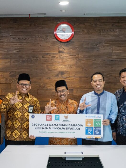 LinkAja Salurkan Bantuan untuk Korban Bencana Aceh Bersama BAZNAS