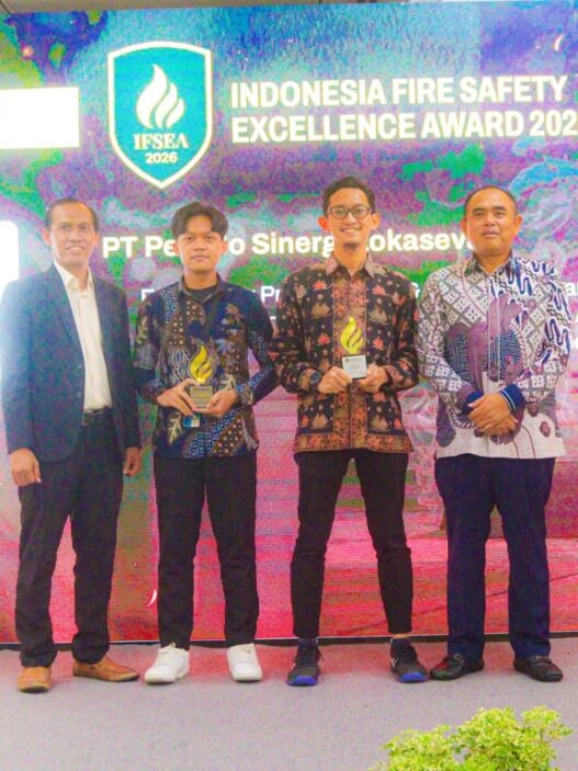 PT Pelindo Sinergi Lokaseva Raih Tiga Penghargaan pada Indonesia Fire Safety Excellence Award 2026