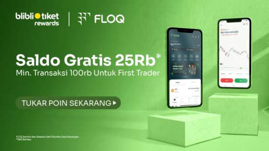 FLOQ Gandeng Blibli Tiket Rewards, Hadirkan Program “First Trade, First Reward” bagi Pengguna