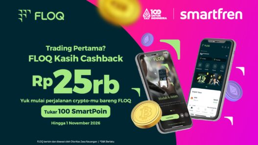 FLOQ Gandeng Smartfren, Pelanggan Bisa Tukar SmartPoin dengan Saldo Kripto Senilai Rp25.000