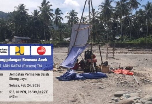 Kementerian PU Mulai Tahap Awal Pembangunan Jembatan Rangka Baja di Desa Salah Sirong, Kabupaten Bireuen, Aceh