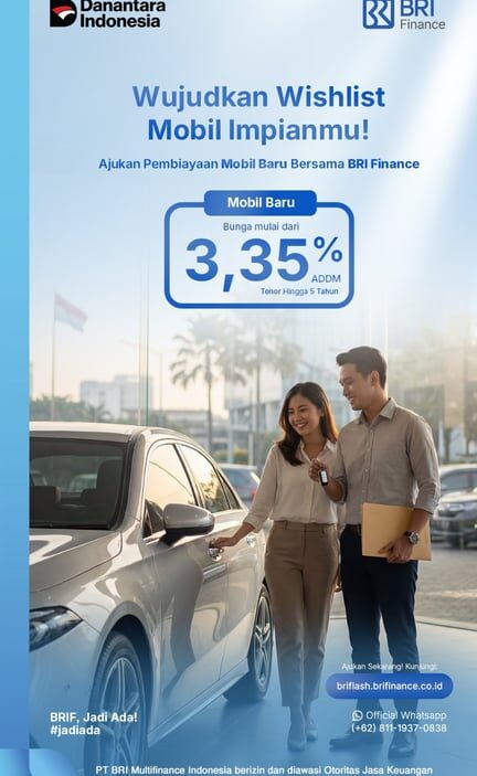 Wujudkan Wishlist Mobil Impian Pasca Lebaran, BRI Finance Tawarkan KKB 3,35%