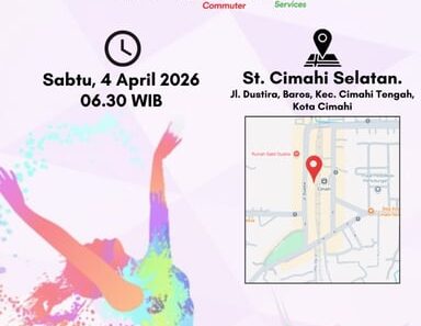 KAI Daop 2 Bandung bersama KAI Commuter dan KAI Services Gelar Senam Sehat Gratis dan Layanan Kesehatan Untuk Masyarakat di Stasiun Cimahi Selatan
