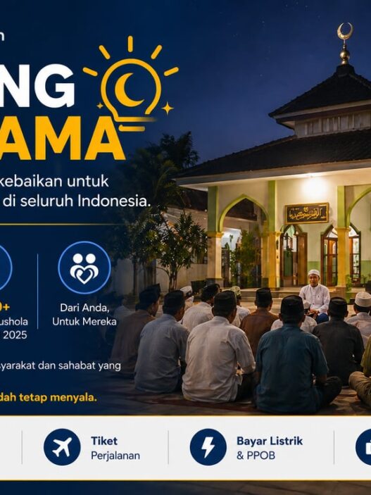 HOTELMURAH.COM BANTU 8.000 MASJID DAN MUSHOLA LEWAT PROGRAM TERANG BERSAMA