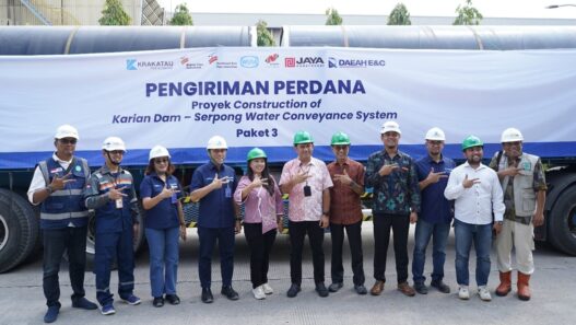 Perkuat Dukungan Infrastruktur Air Krakatau Pipe Resmi Memulai Pengiriman Perdana Proyek Karian