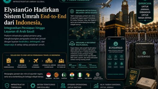 ElysianGo Hadirkan Sistem Umrah End-to-End dari Indonesia, Integrasikan Persiapan hingga Layanan di Arab Saudi