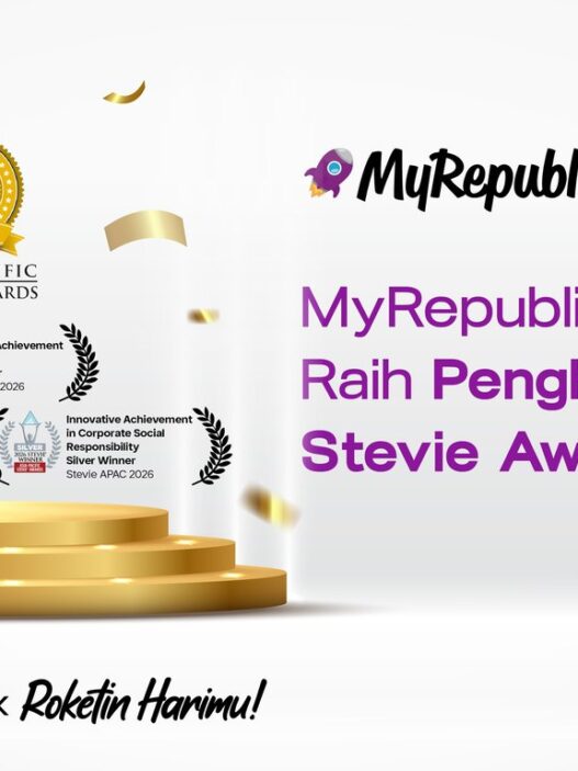 MyRepublic Indonesia Raih Tiga Penghargaan di Stevie Awards Asia-Pacific 2026, Perkuat Komitmen Inovasi dan Kualitas Layanan