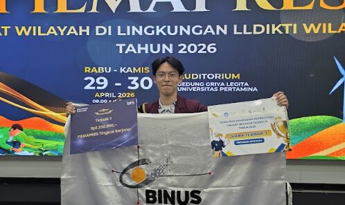Perjalanan Mahasiswa BINUS University dalam Meraih Juara 3 Pilmapres LLDIKTI Wilayah III