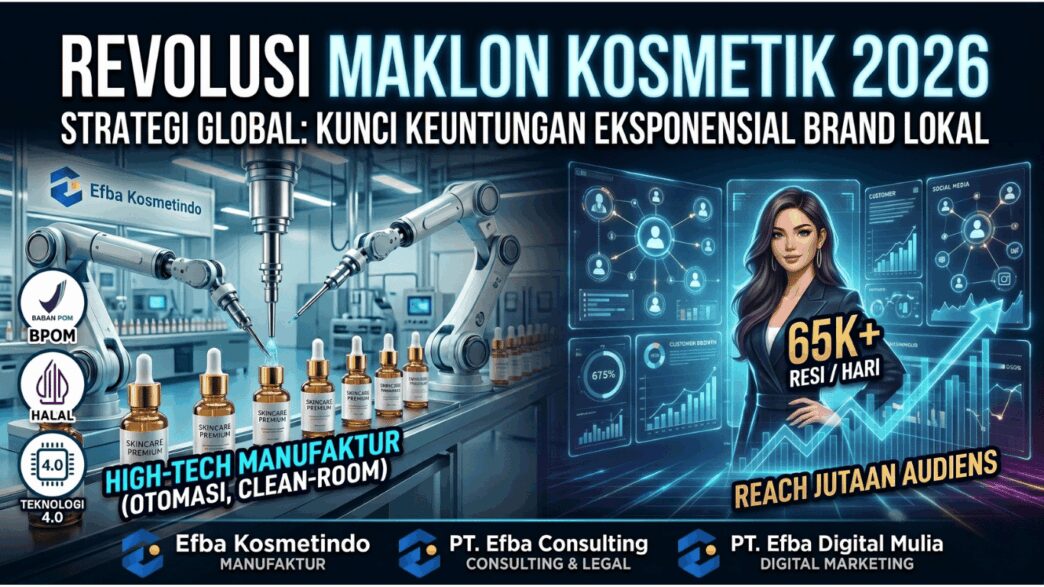 Dominasi Pasar Kosmetik 2026: Mengapa Maklon Kosmetik Bersama Efba Group Adalah Investasi Paling Logis
