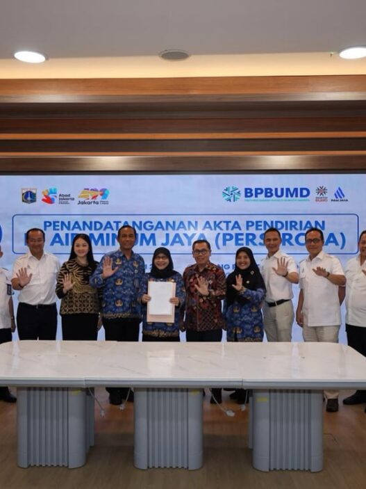 Akta Pendirian Perseroda PAM JAYA Resmi Ditandatangani