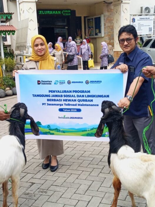 Wujud Kepedulian Sosial, PT Jasamarga Tollroad Maintenance Salurkan Bantuan Hewan Kurban Senilai Rp480 Juta untuk 1.650 Penerima Manfaat