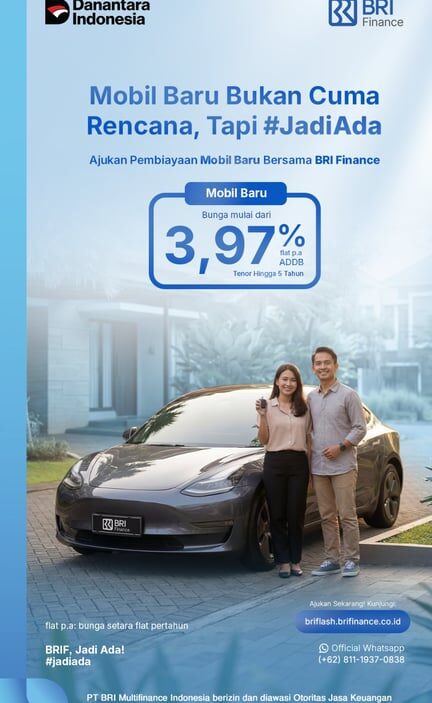 Wujudkan Rencana Memiliki Mobil Baru,  BRI Finance Tawarkan KKB Ringan dan Fleksibel