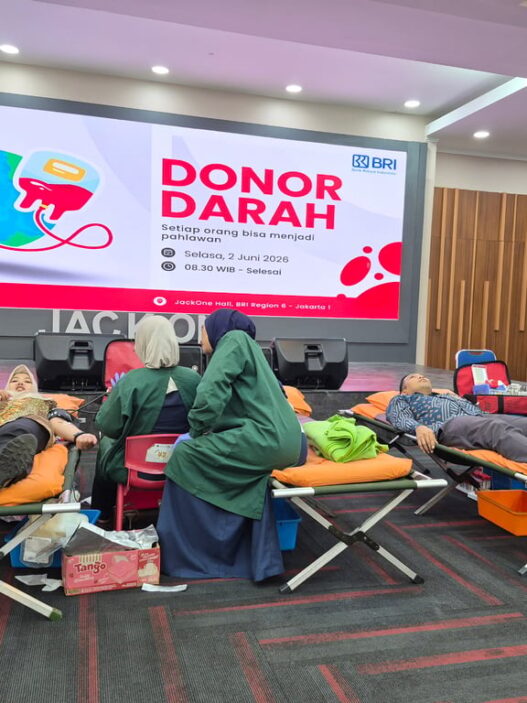 Antusiasme Tinggi, Pekerja BRI Region 6 dan Unit Kerja Supervisi Ikuti Kegiatan Donor Darah